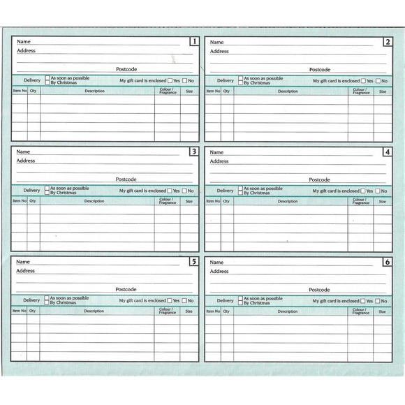 Vintage Fortnum and Mason Holiday PLC Mail Order Form - Picture 2 of 6
